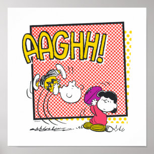 Poster Charlie Brown e Lucy Football Comic Graphic