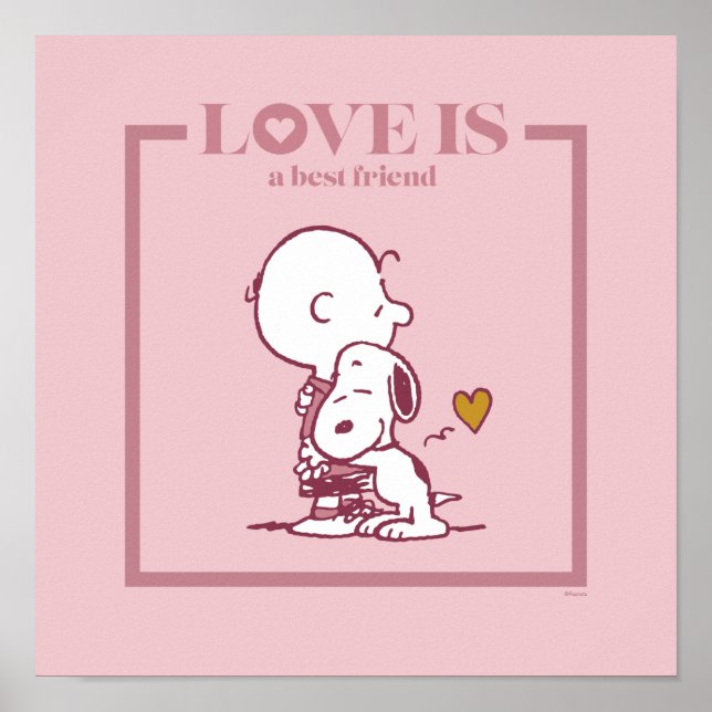 Poster Charlie Brown & Snoopy - O amor é um melhor amigo (Frente)