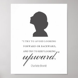 Poster Charlotte Bronte - Continue Olhando Para Cima - Br