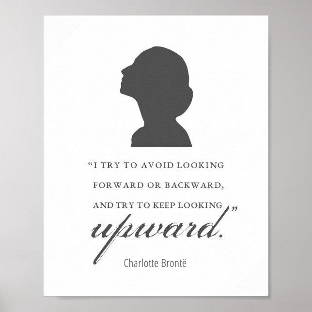 Poster Charlotte Bronte - Continue Olhando Para Cima - Br (Frente)