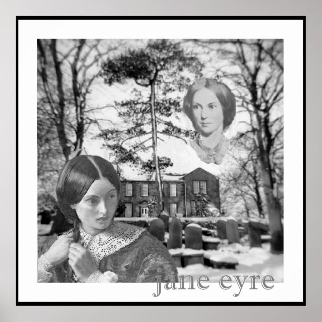 Pôster Charlotte Bronte está de olho em Jane Eyre (Frente)