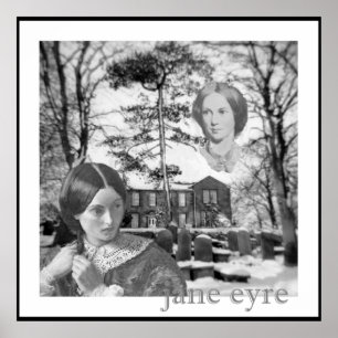 Pôster Charlotte Bronte tem seu olho em Jane Eire