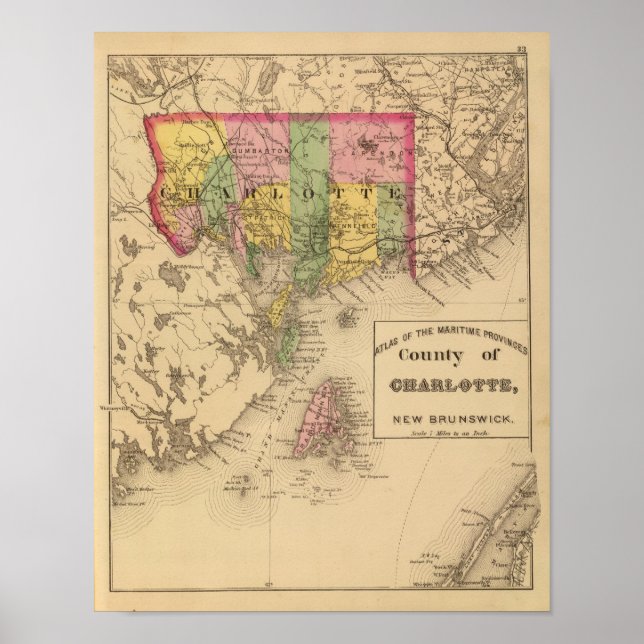 Poster Charlotte Co, NB (Frente)