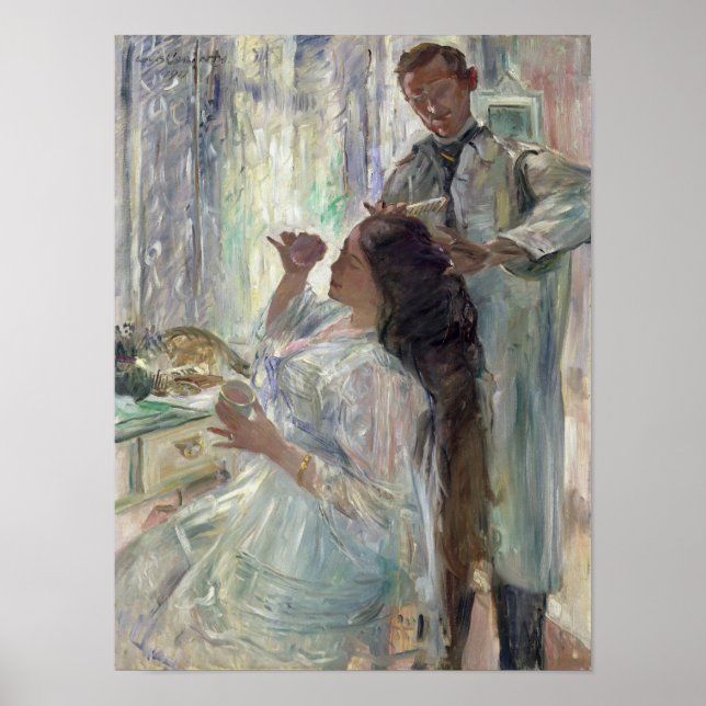 Pôster Charlotte Corinth At Her Dressing Table, 1911 (Frente)