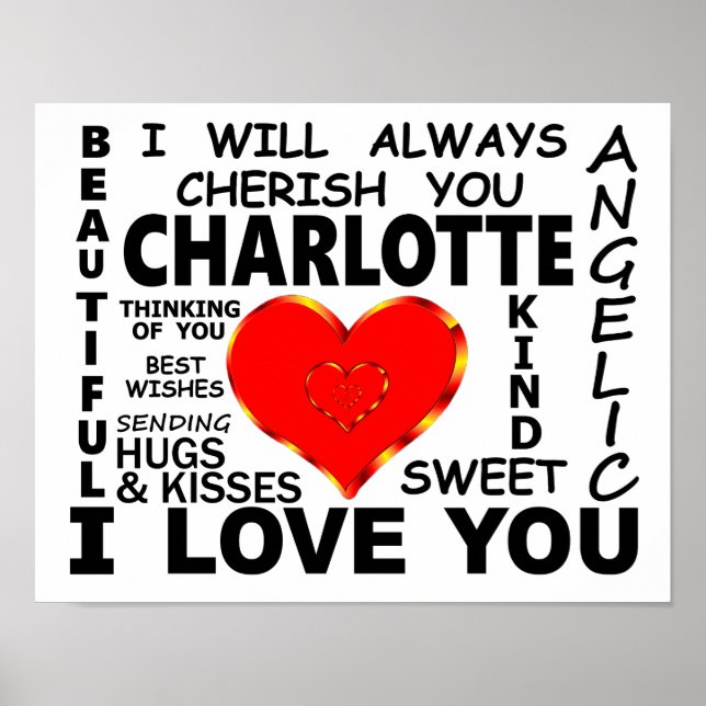 Poster Charlotte, Eu Te Amo (Frente)