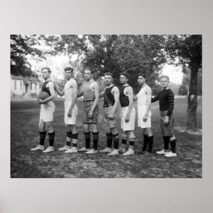Poster Charlotte Hall, Basquete da Academia Militar, 1920