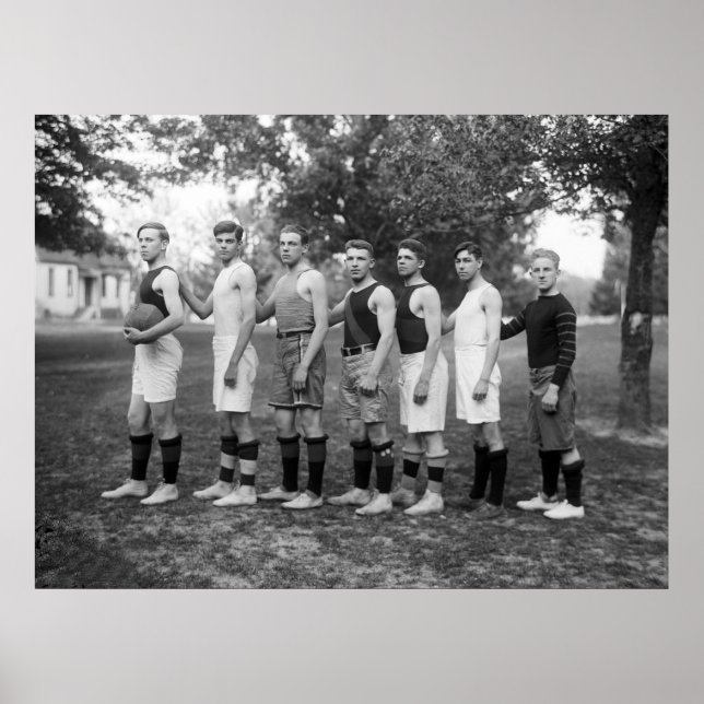 Poster Charlotte Hall, Basquete da Academia Militar, 1920 (Frente)