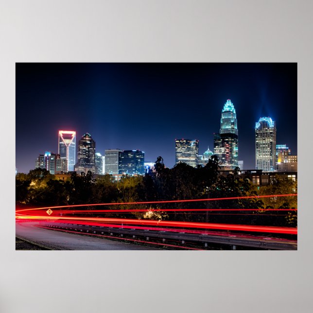 Pôster Charlotte, NC (Frente)