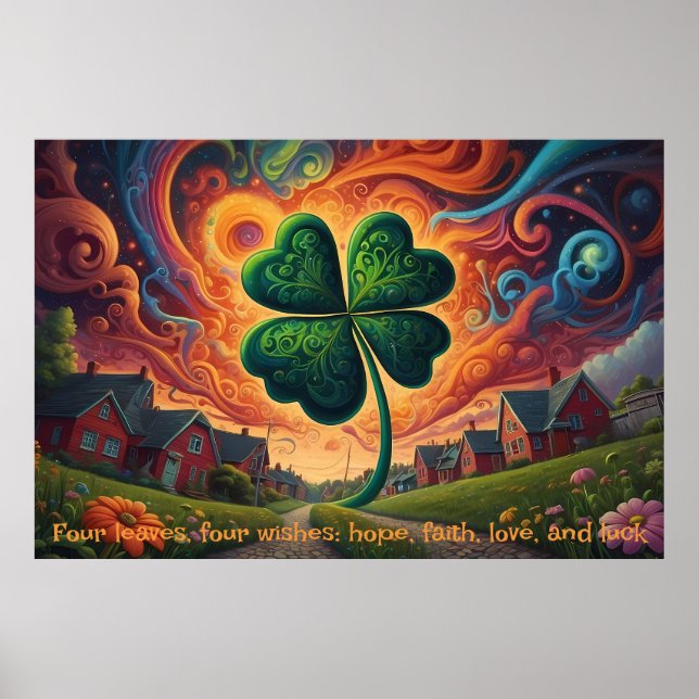 Poster Charme de Clover: Uma Viagem de Sorte (Frente)