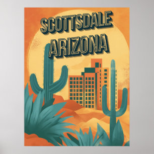 Poster Charme Retroativo de Scottsdale - Arizona de Vinta