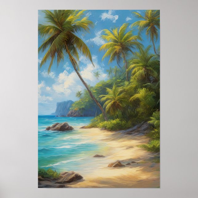 Poster Charming Sandy Beach (Frente)