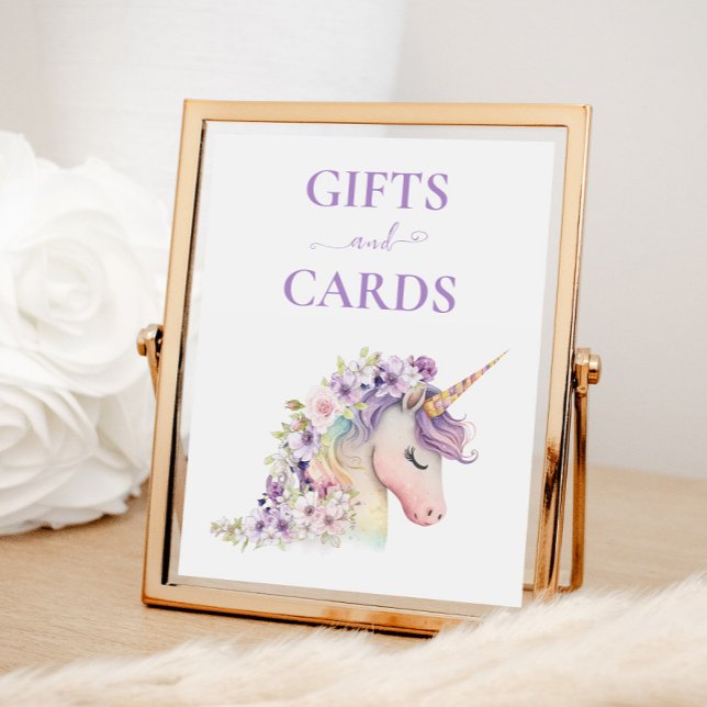 Poster Charming Unicorn Gifts Sinal (Criador carregado)