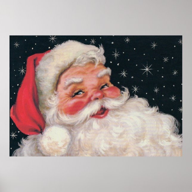 Poster Charming Vintage Santa Claus (Frente)