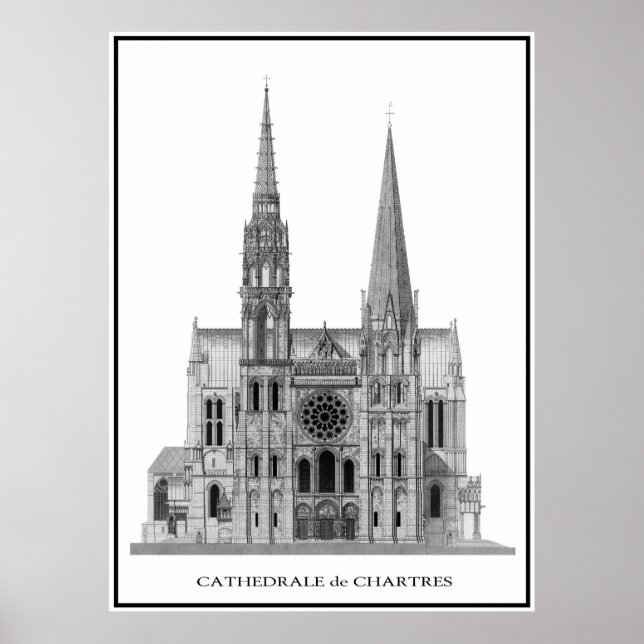 POSTER CHARTRES CATHEDRAL (Frente)
