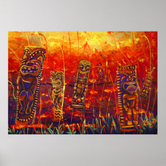 Poster CHÁS CBjork, Tiki Hot Lava