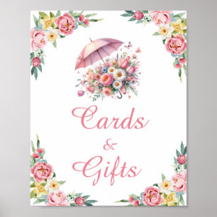 Poster Chás de abril trazem cartões e presentes para flor