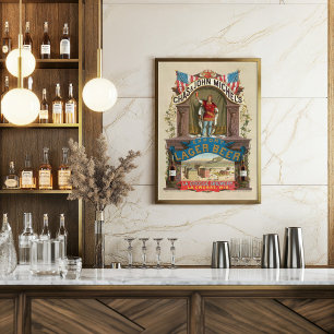 Poster Chas. Exportar cerveja Lager de John Michel