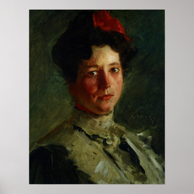 Poster Chase - Retrato De Martha Walter 1908 (Frente)