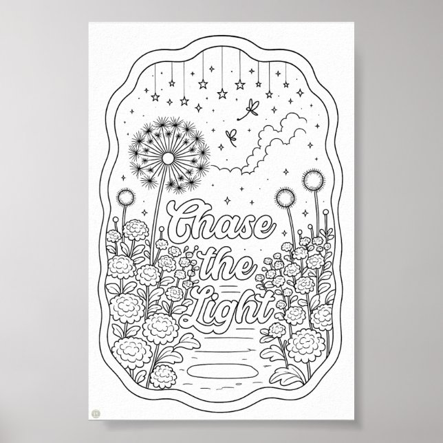 Poster Chase the Light Title Coloring Page (Frente)