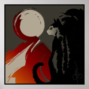 Pôster Chat de Ombre d'un