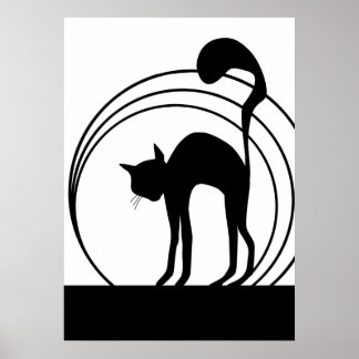Pôster chat noir