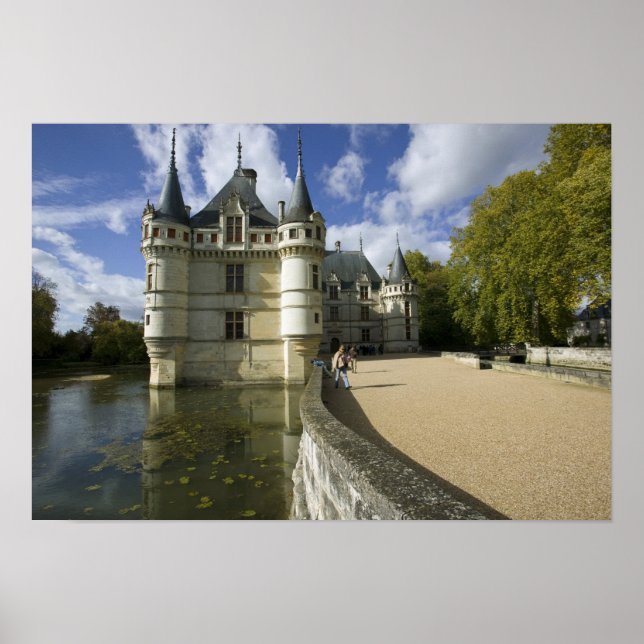 Poster Chateau de Azay-le-Rideau, Indre-et-Loire, (Frente)