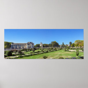 Poster Chateau de Chenonceau no Vale do Loire - França
