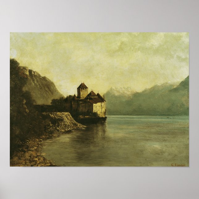 Pôster Chateau de Chillon, 1874 (Frente)