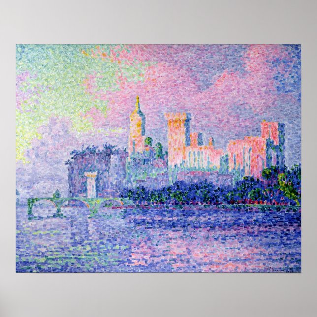 Poster Chateau des Papes, Avignon, 1900 (Frente)