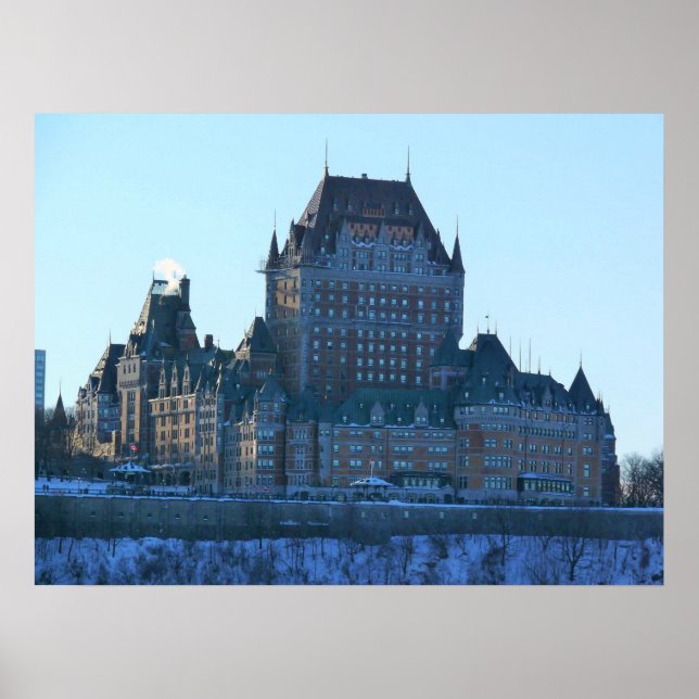 Poster Chateau Frontenac, Quebec, Canadá (Frente)