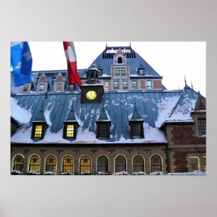 Poster Chateau Frontenac, Quebec, Canadá