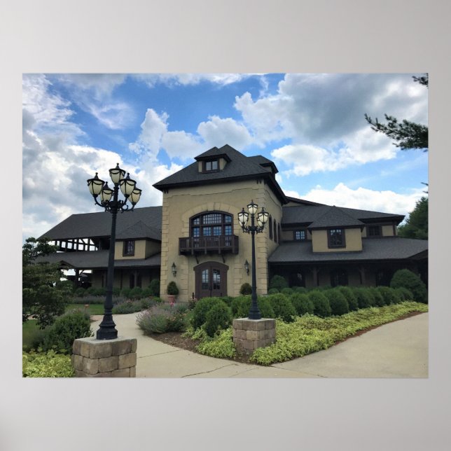 Poster Chateau Morrisette Winery, Floyd, Virgínia (Frente)