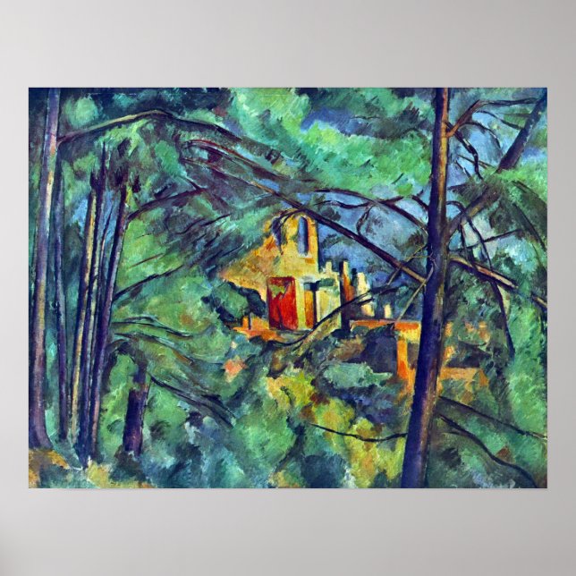 Pôster Chateau Noir por Paul Cezanne (Frente)