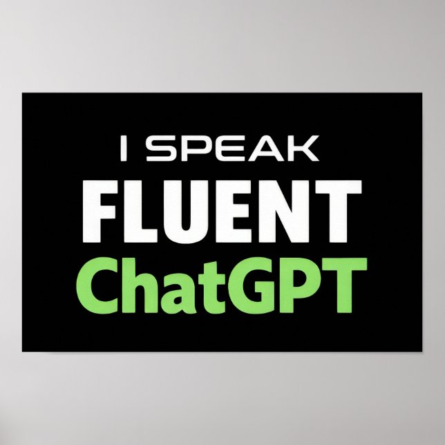 Poster ChatGPT Engraçado (Frente)