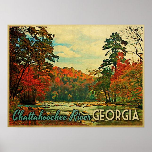 Poster Chattahoochee River Georgia (Frente)