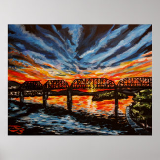 Poster "Chattanooga Sunrise" Poster/Impressão