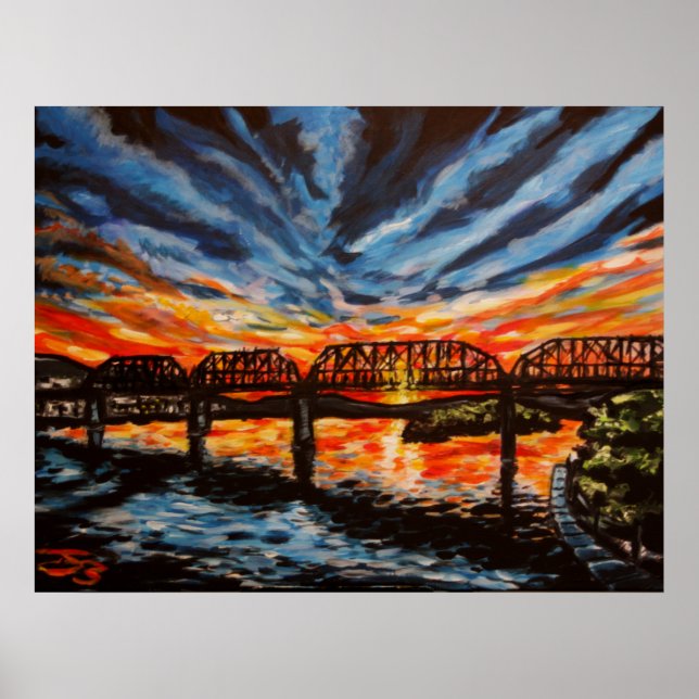 Poster "Chattanooga Sunrise" Poster/Impressão (Frente)