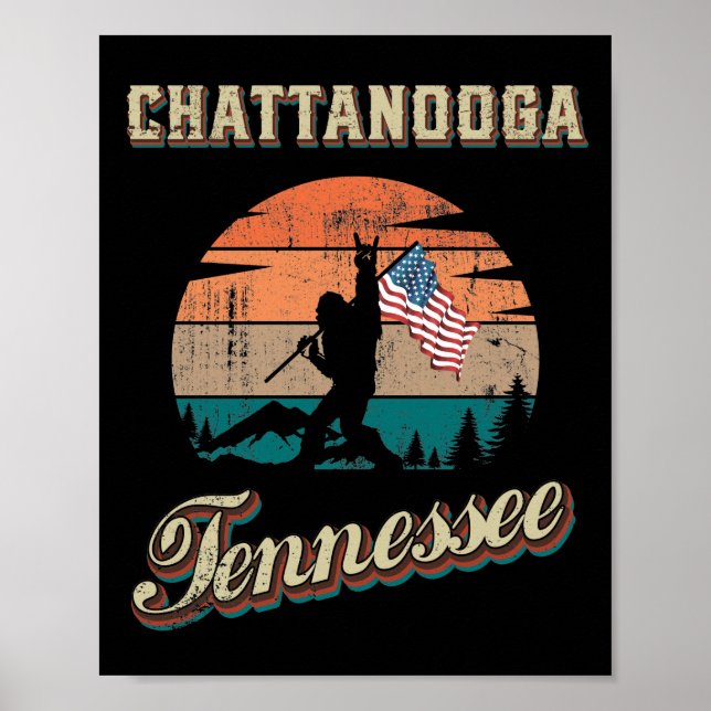 Poster Chattanooga Tennessee (Frente)