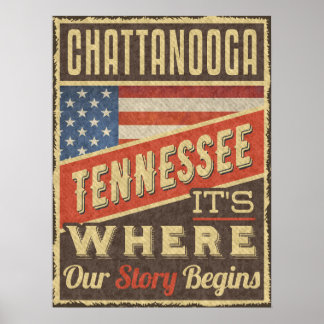 Poster Chattanooga Tennessee É onde nossa história começa