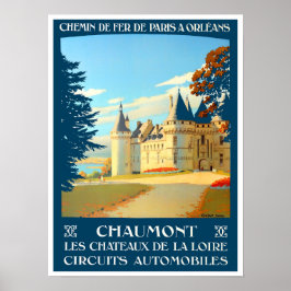 Poster Chaumont France viagens vintage