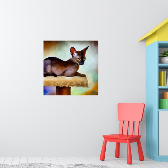 Poster Chausie Cat (Berçário 1)