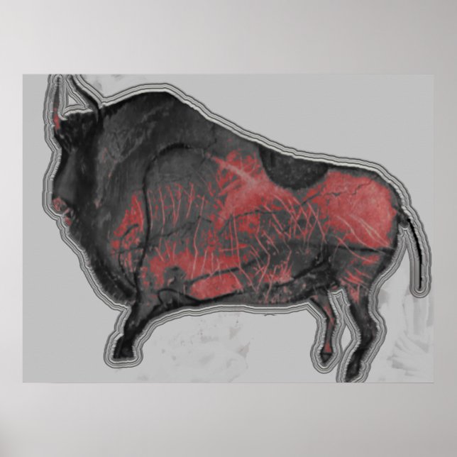 Poster Chauvet Bison (Frente)