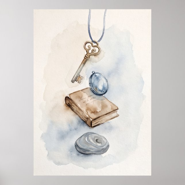 Poster Chave para Arte Espiritual de Parede da Sabedoria  (Frente)