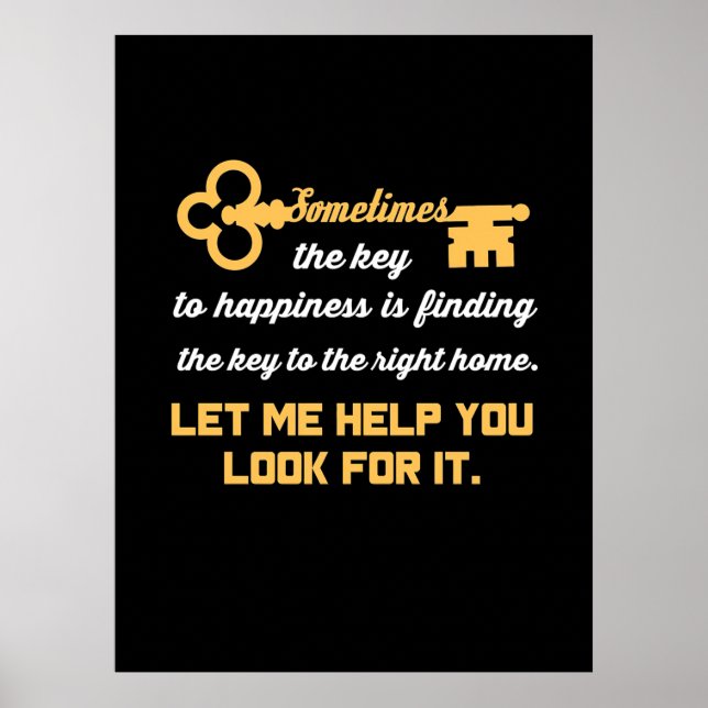 Poster Chave Para Sua Nova Casa (Frente)