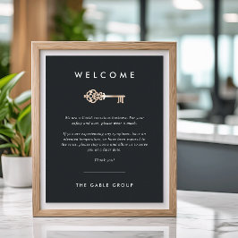 Poster Chave Vintage | Segurança imobiliária