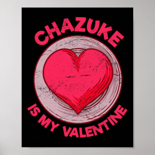 Poster Chazuke é meu Dia dos Namorados Comida Japonesa Ar
