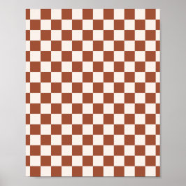Poster Checar o quadro de verificação do Terracotta com v