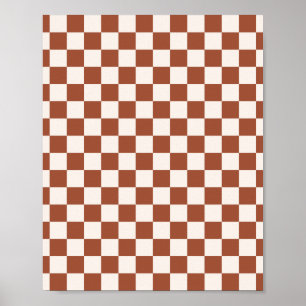 Poster Checar o quadro de verificação do Terracotta com v