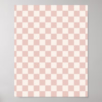 Check Pale Beige Checkered Pattern Board