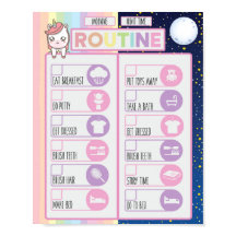 Checklist para a rotina da noite e da manhã do Uni